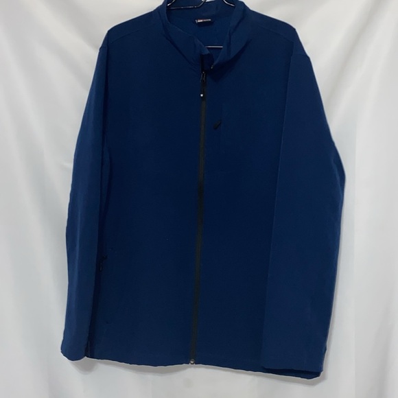 32 DEGREES MENS XXL NAVY Blue Full-Zip Jacket MULTIPOCKETS HOOK LOOP CUFFS EUC - Picture 4 of 10